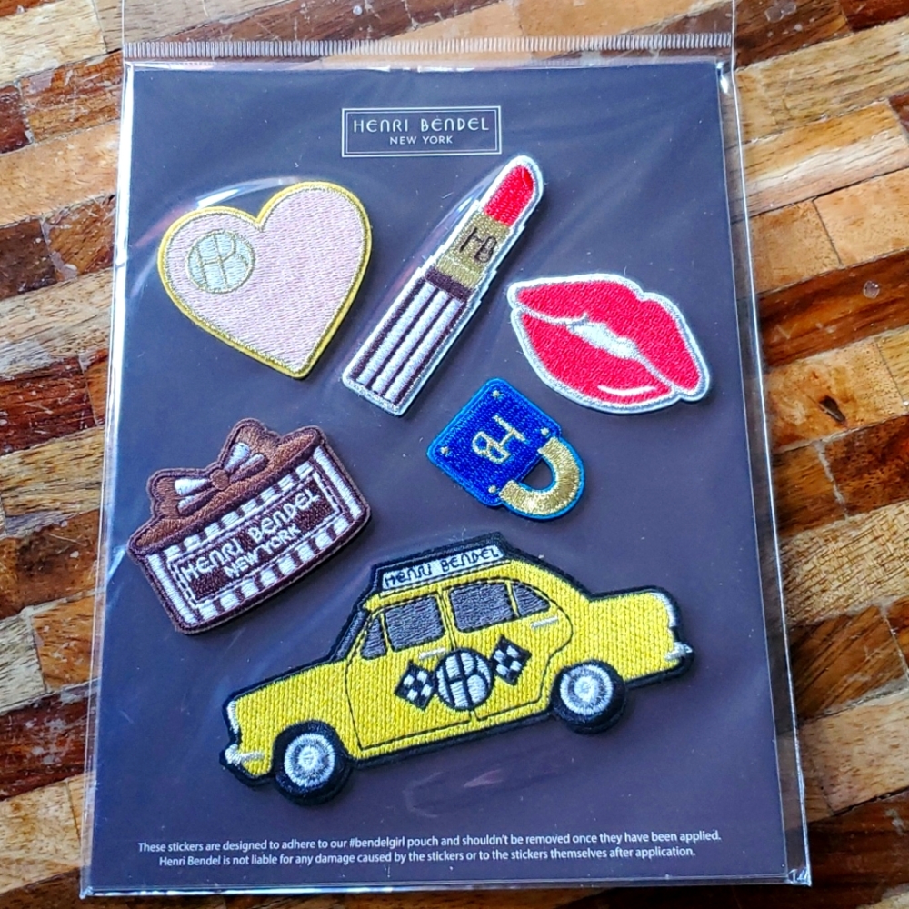 Two - Henri Bendel Embroidered Stickers